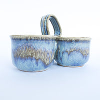 Ceramic Serving Bowl with Handle Made in the USA