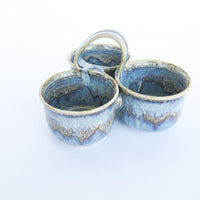 Ceramic Serving Bowl with Handle Made in the USA