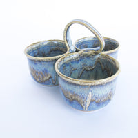 Ceramic Serving Bowl with Handle Made in the USA