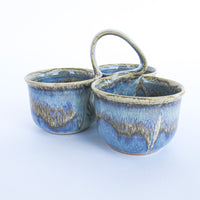 Ceramic Serving Bowl with Handle Made in the USA