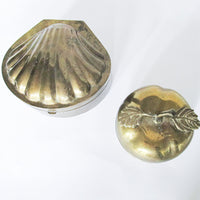Persimmon and Shell Brass Box Sold Separately