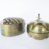 Persimmon and Shell Brass Box Sold Separately