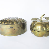 Persimmon and Shell Brass Box Sold Separately