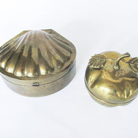 Persimmon and Shell Brass Box Sold Separately