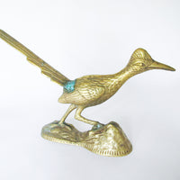 Large Brass Road Runner Figure