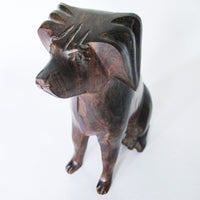 Ironwood Dog Sculpture
