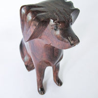 Ironwood Dog Sculpture