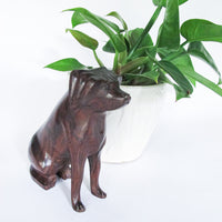 Ironwood Dog Sculpture