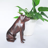 Ironwood Dog Sculpture