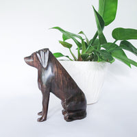 Ironwood Dog Sculpture