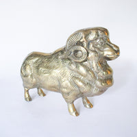 Brass Ram Mountain Goat Vintage Door Stop stopper