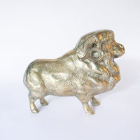 Solid Brass Ram Statue Sculpture Vintage