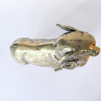 Solid Brass Ram Statue Sculpture Vintage