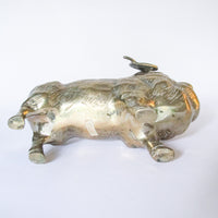 Solid Brass Ram Statue Sculpture Vintage