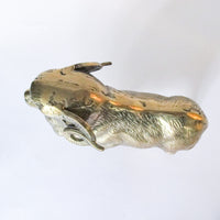 Solid Brass Ram Statue Sculpture Vintage