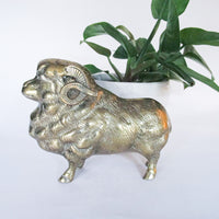 Brass Ram Mountain Goat Vintage Door Stop stopper