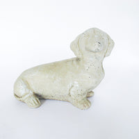 Cement Dachshund Dog Sculpture Figure Door Stop
