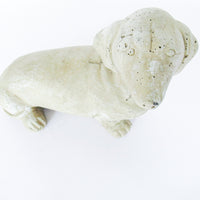 Cement Dachshund Dog Sculpture Figure Door Stop