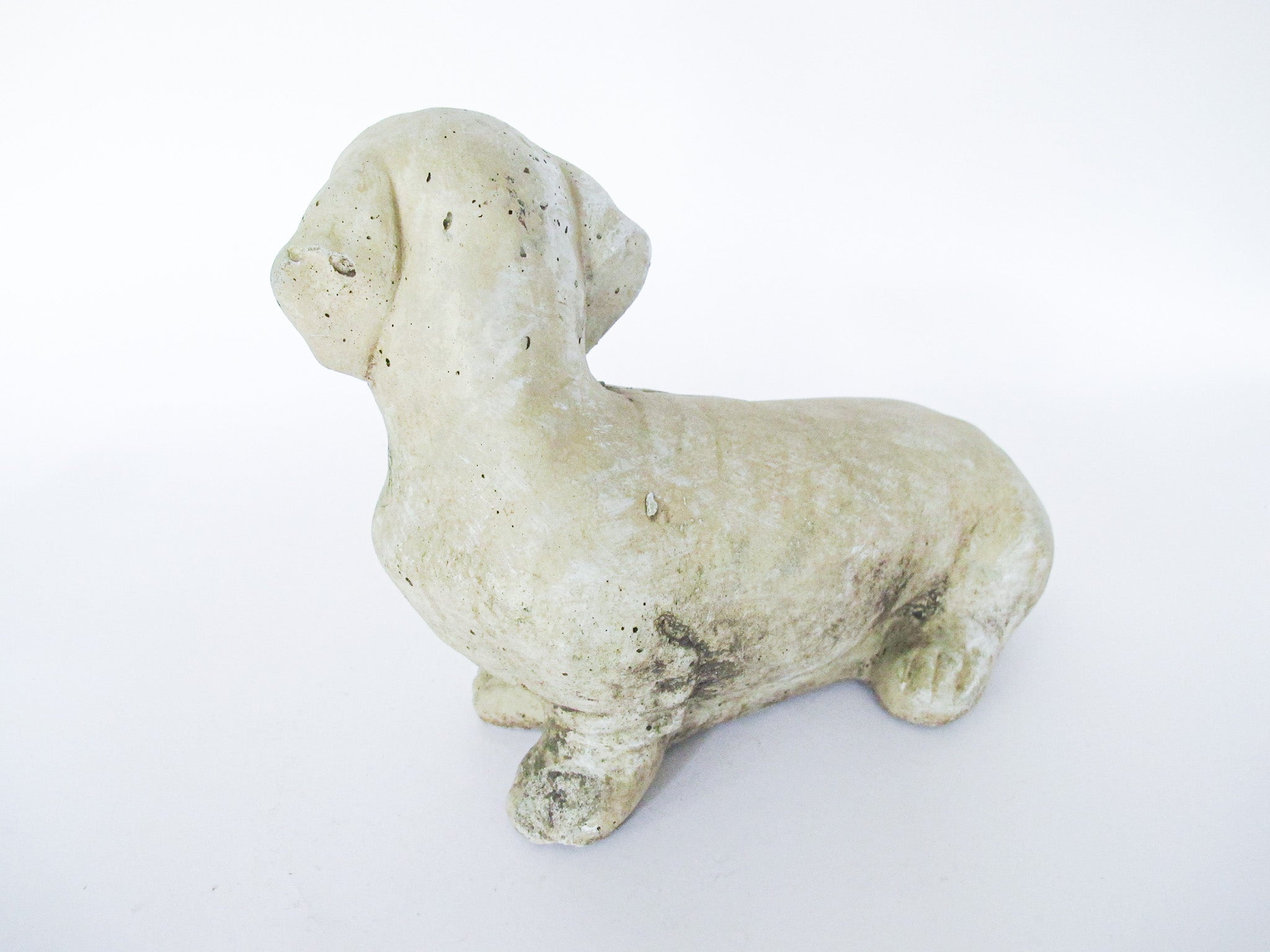 Cement Dachshund Dog Sculpture Figure Door Stop Portland Revibe