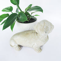 Cement Dachshund Dog Sculpture Figure Door Stop