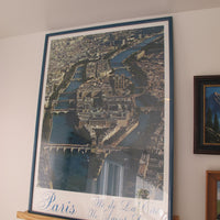 1980's Framed Photo of Paris France Poster