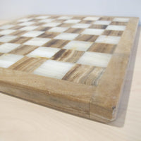 Onyx Stone Chess serving tray Board Vintage