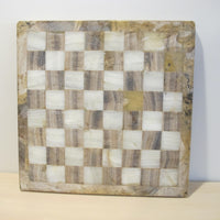 Onyx Stone Chess serving tray Board Vintage