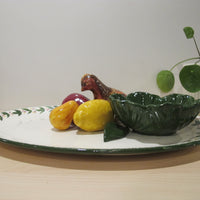 California Pottery Serving Tray Ceramic Bird Plate