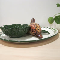 California Pottery Serving Tray Ceramic Bird Plate