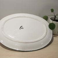 California Pottery Serving Tray Ceramic Bird Plate