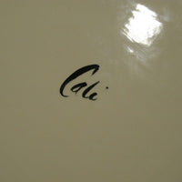 California Pottery Serving Tray Ceramic Bird Plate