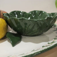 California Pottery Serving Tray Ceramic Bird Plate