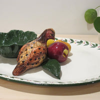 California Pottery Serving Tray Ceramic Bird Plate