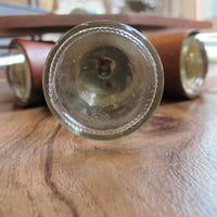 Midcentury Rotating Wall Spice Rack Danish Atomic with 8 Jars