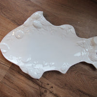 Terracotta Fish Platter Italy Vintage Ceramic Studio Pottery