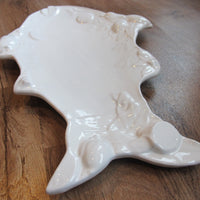 Terracotta Fish Platter Italy Vintage Ceramic Studio Pottery