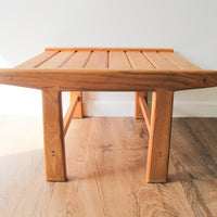 Wood Slat Bench Table Japanese Antique Vintage