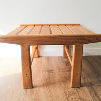 Wood Slat Bench Table Japanese Antique Vintage