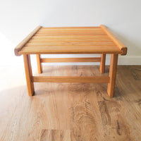 Wood Slat Bench Table Japanese Antique Vintage