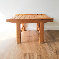 Wood Slat Bench Table Japanese Antique Vintage