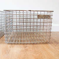 Wire Locker Baskets Vintage (Sold Individually)
