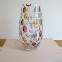 Vintage Speckled Glass Pitcher – Handblown Decorative Water Jug