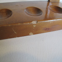 Vintage Carved Wood Dog Pipe Holder – Folk Art Smoking Pipe Stand