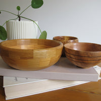Artisan Lathed Wood Bowls – Hand-Turned Natural Wood Serving & Decor