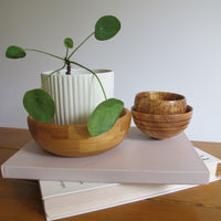 Artisan Lathed Wood Bowls – Hand-Turned Natural Wood Serving & Decor