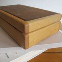 Artisan Wood Box Jewelry Craft Organizer