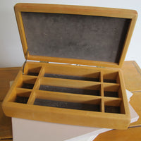 Artisan Wood Box Jewelry Craft Organizer