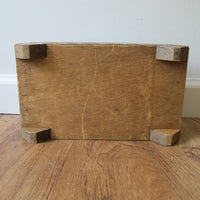 Vintage Mexican Tile & Carved Wood Jewelry Box with Mirror – Handcrafted Folk Art Keepsake Box