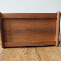 Vintage Teak Wood Bread Box – Handcrafted Thailand Kitchen Storage