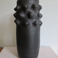 Black Spike Vase Red Clay Hand Spun Pottery Honduras Barro Negro